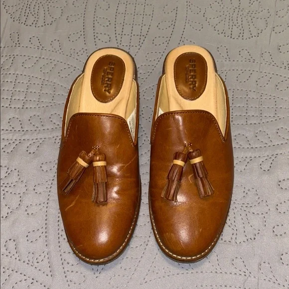 Sperry | Shoes | Sperry Brown Leather Tassel Loafers Slipons  display picture 2
